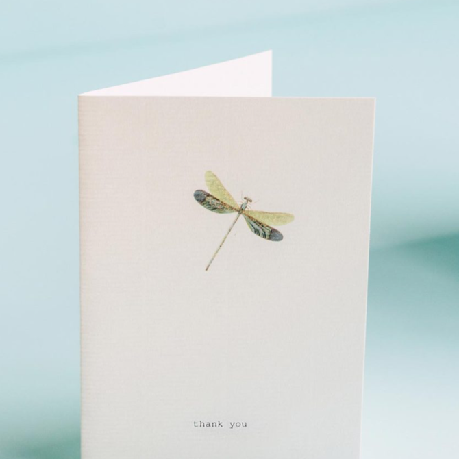 Margot Elena Thank You (Dragonfly) Card