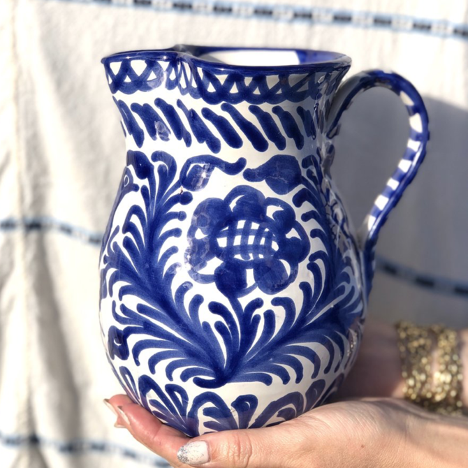 Pomelo Pitcher Blue Medium