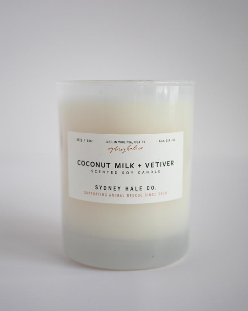 Sydney Hale Co Coconut Milk + Vetiver Candle