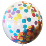 Tops Malibu Big Confetti Balloon 18" Polka Dot & Good Fortunes