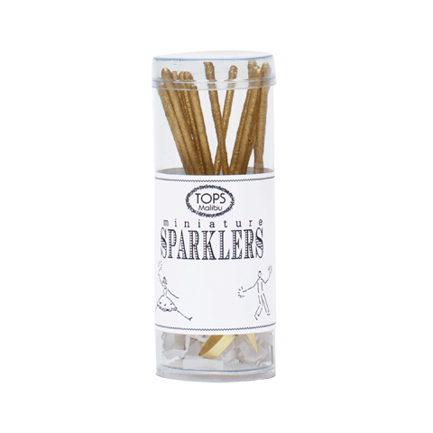 Tops Malibu Gold Mini Sparklers- Tube of 12