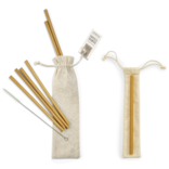 Two's Company BAMBOO DRINKING STRAWS - SET OF 6