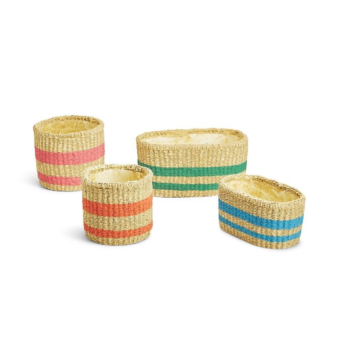 Two's Company GARDEN BASKET PLANTER - SM ROUND