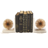 Two's Company S/2 Gold Starburst Bookends