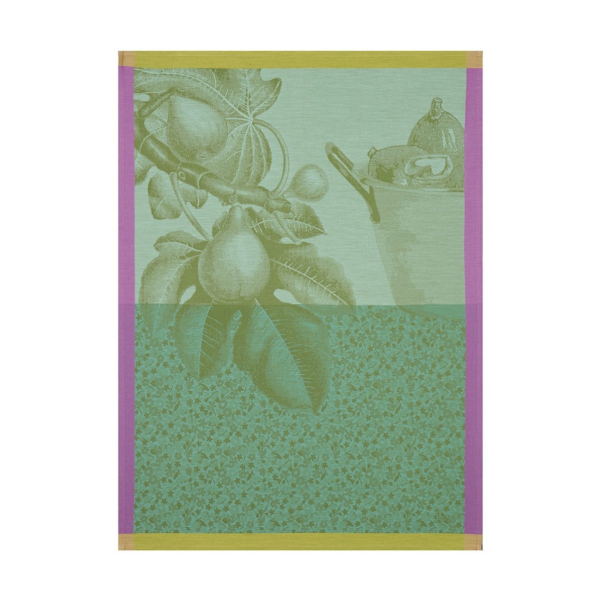 LJF Fruits Du Verger Green Tea Towel