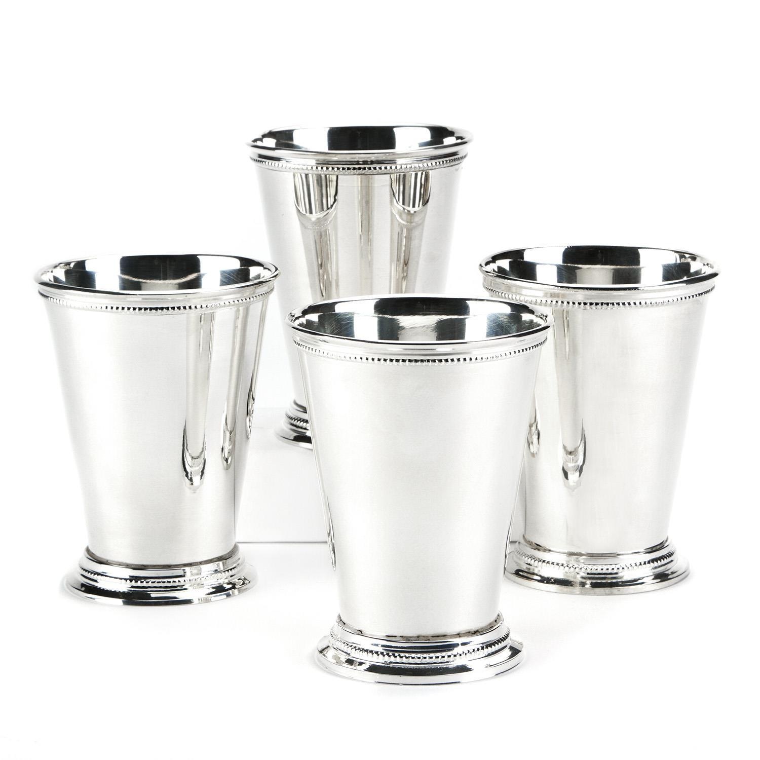 Two's Company Set/ 4 Mint Julep Cups in Gift Box