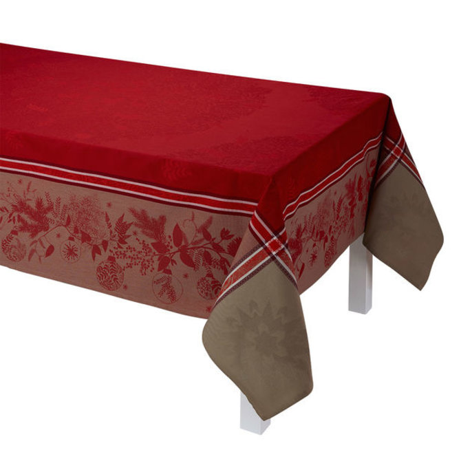 LJF Tablecloth Conte Cranberry 69X126