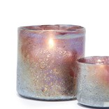 Two's Company Violet Candleholders/ Vases Large