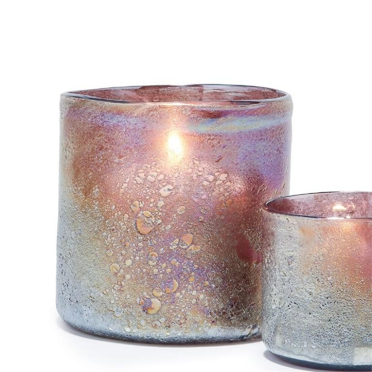 Two's Company Violet Candleholders/Vases Small