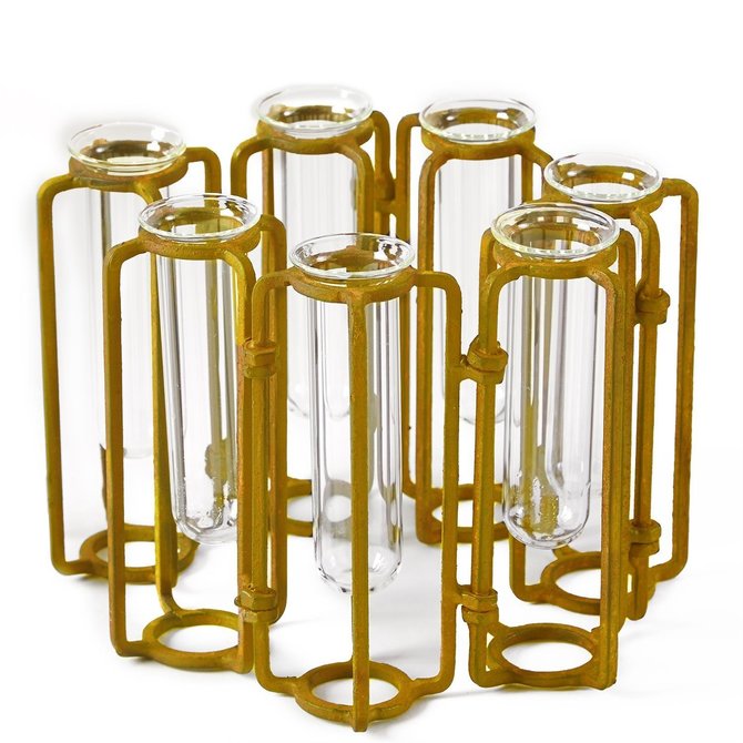 Hinged Flower Vases - small - MIN102-G - Adorn Goods