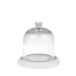 Sophie Allport Glass Cloche w/Wooden Base