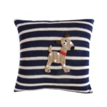 Melange Dog pillow with stripes