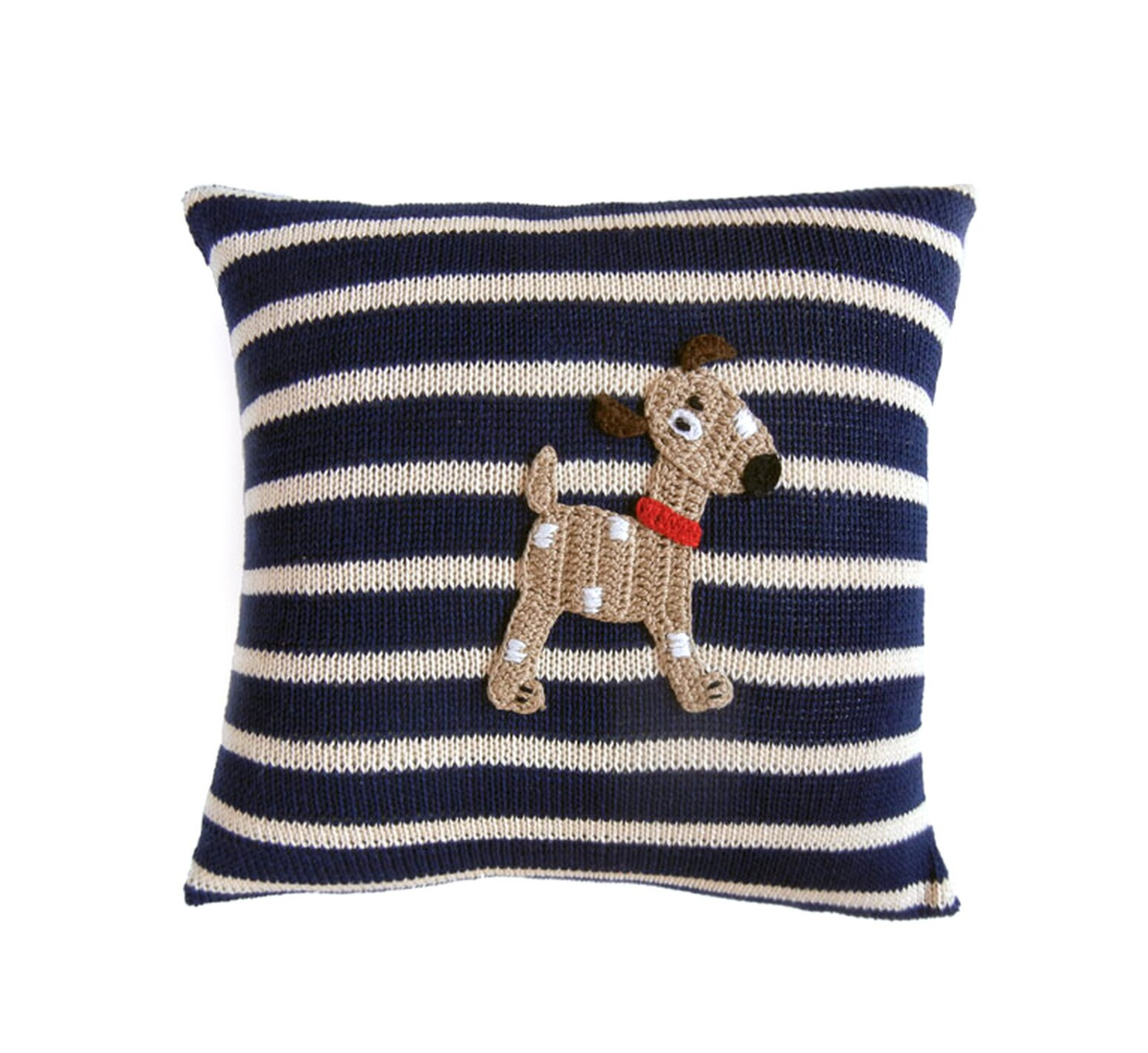 Melange Dog pillow with stripes