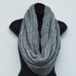 Peruvian Link Boucle Infinity Alpaca Scarf Silver