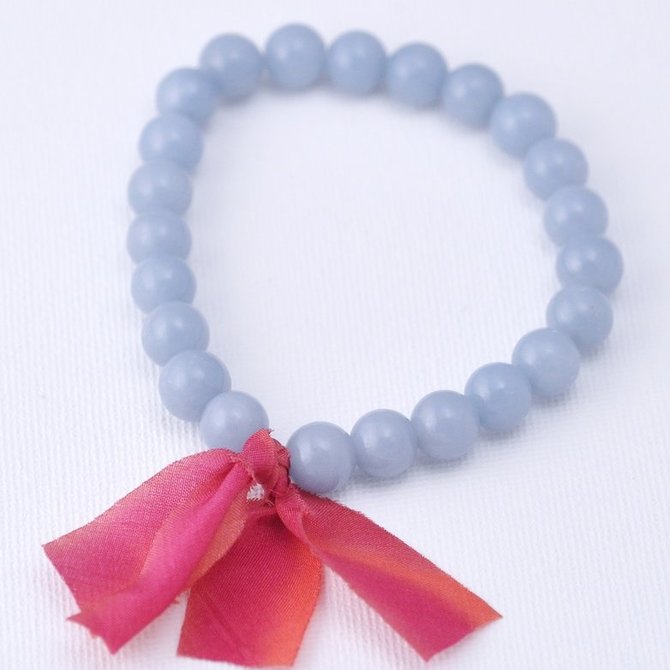 Kui Co. Chunky Stone Bracelet - Periwinkle Agate 1