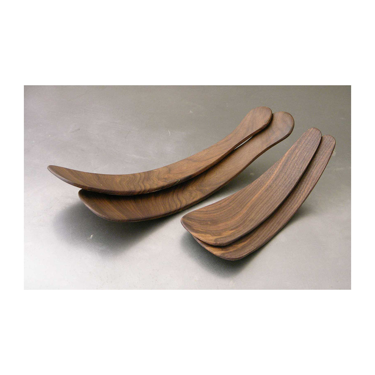 petermans boards and bowls Rustic Salad Tossers- Black Walnut