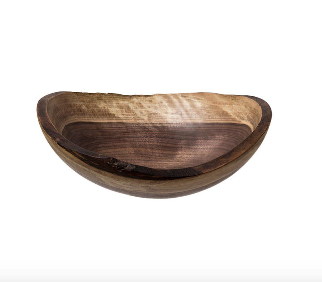 petermans boards and bowls 18"  Black Walnut Oval Bowl