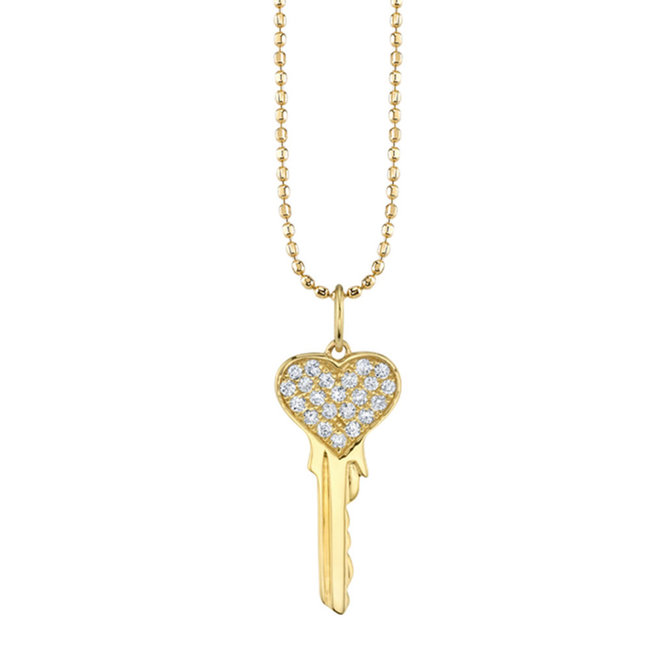 Sterling Silver and 14k Gold Heart & Cross Lock & Key Necklace - Clothed  with Truth
