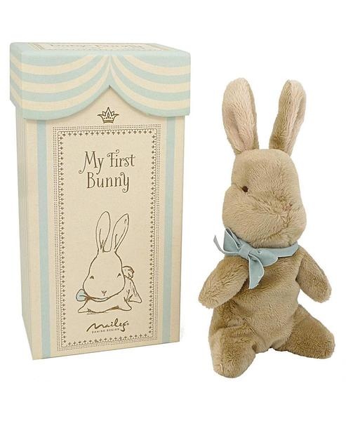 Maileg My First Bunny in Box Blue