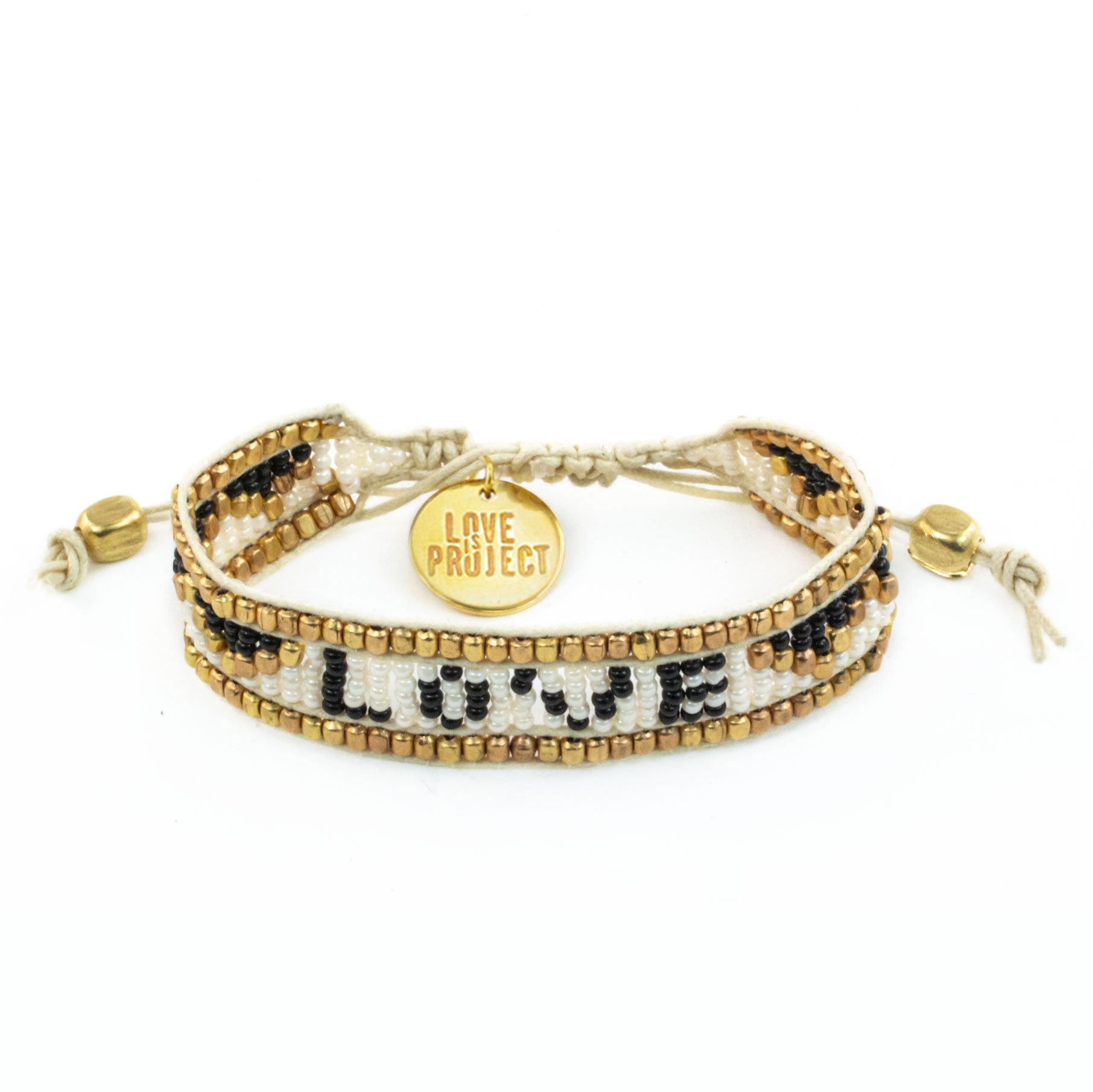 Love Project Taj LOVE Bracelet - White & Black