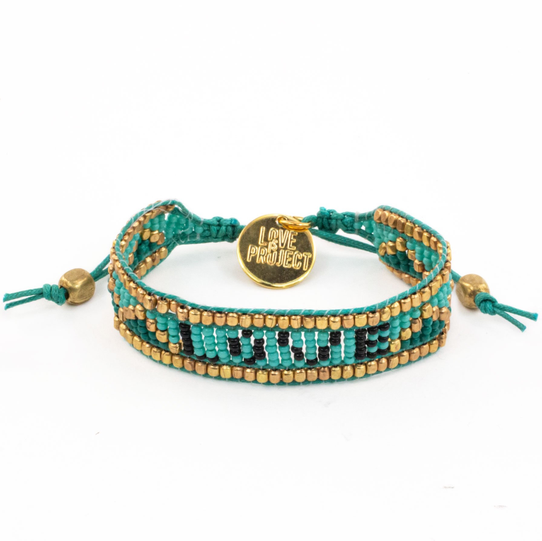 Love Project Taj LOVE Bracelet - Turquoise & Black