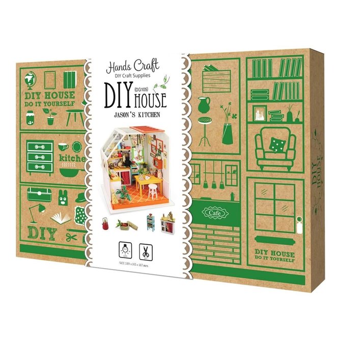 Jason's Kitchen DIY Miniature Dollhouse Kit - Adorn Goods