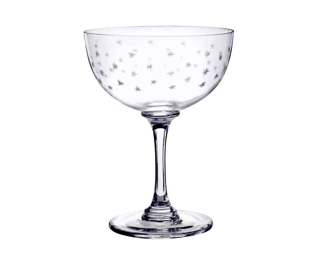 The Vintage List Stars Champagne Saucers