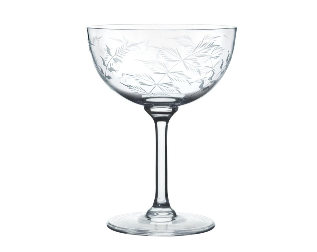 The Vintage List Fern Champagne Saucers