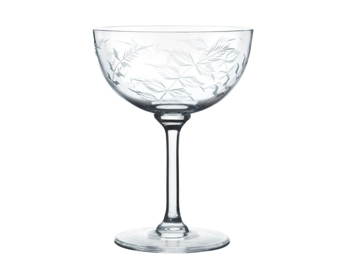 The Vintage List Fern Champagne Saucers