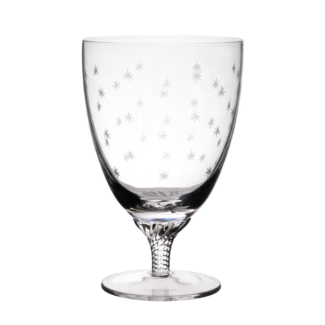 Etched Fern Crystal Wine Glasses- the Vintage List