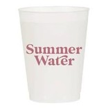 Sip Hip Hooray Summer Water Reusable Cups - Set of 10 Cups