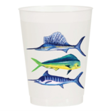 Sip Sip Hooray Sport Fish - Reusable Cups - Set of 10