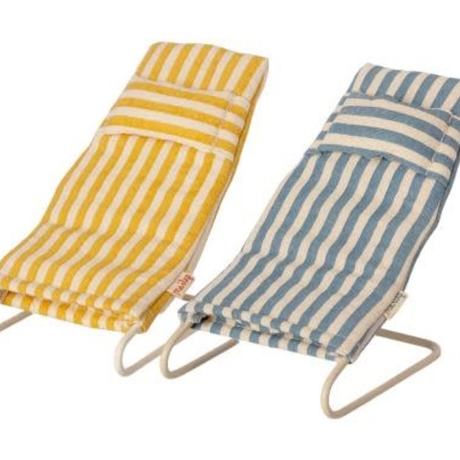 Maileg Beach Chair Set Mouse