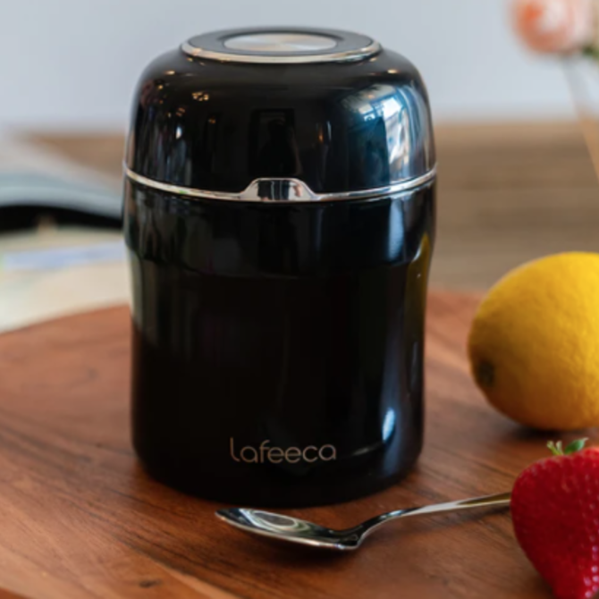 Lafeeca Thermos Food Jar Vacuum Insulated - Black