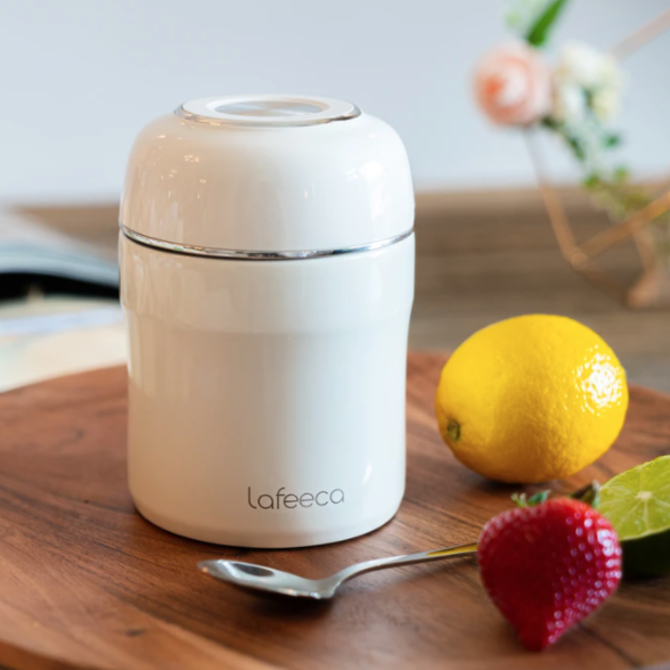 Lafeeca Thermos Food Jar Vacuum Insulated - White