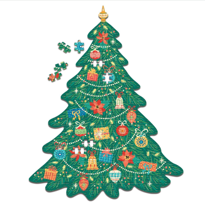 Two's Company Christmas Tree Shape 500 Pc Jigsaw Puzzle