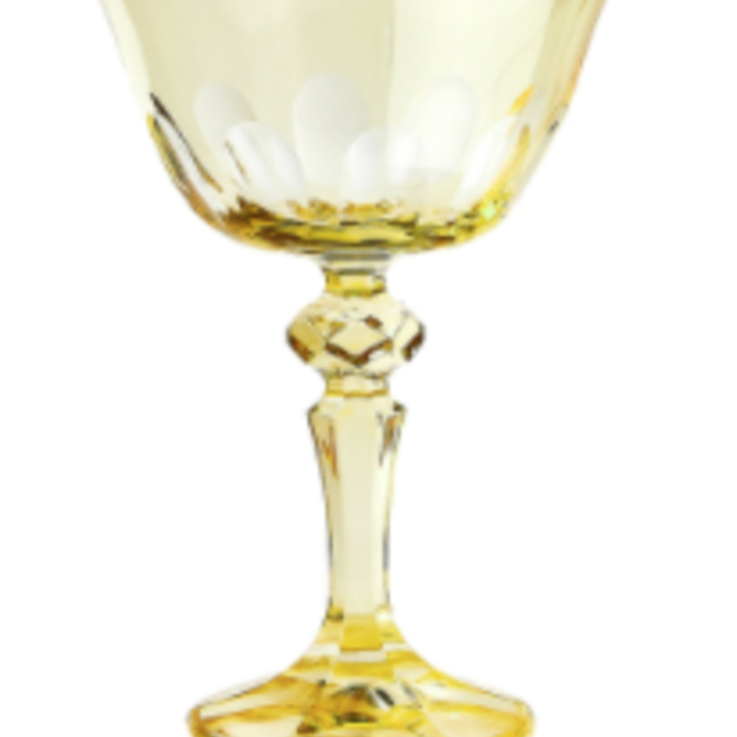 Sir Madam Rialto Glass Coupe Limoncello (Light Yellow) SET OF 2