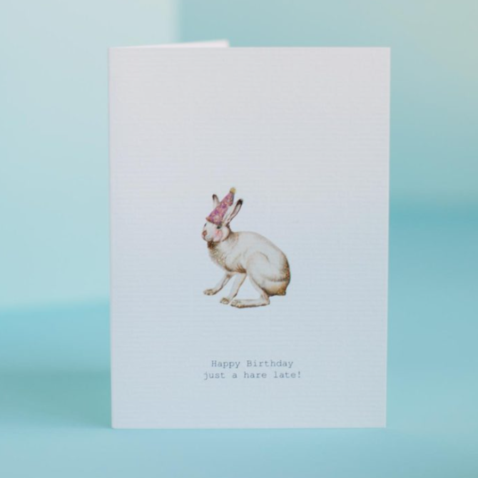 Margot Elena A Hare Late Greeting Card
