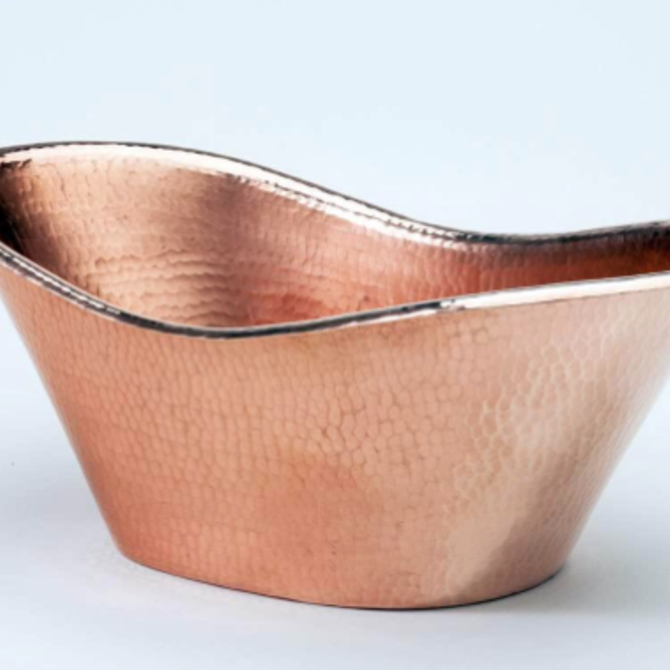 Sertodo Copper Nile Cradle Oval Copper Ice Bucket