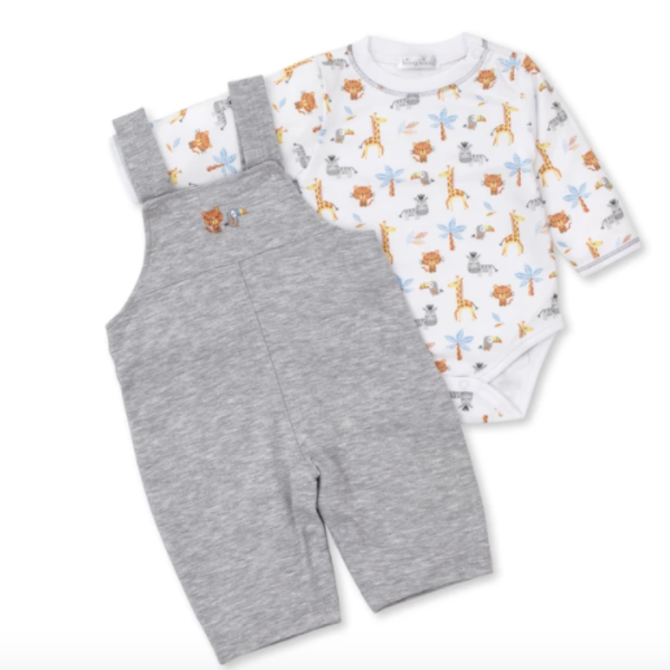 Kissy Kissy Jungle Fever Overall Set 6-9 Month