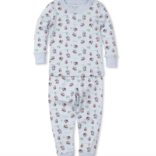 Kissy Kissy Slippery Slopes Toddler Pajama Set Blue - Size 4