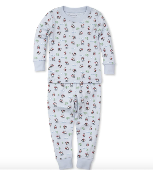 Kissy Kissy Slippery Slopes Toddler Pajama Set Blue - Size 4