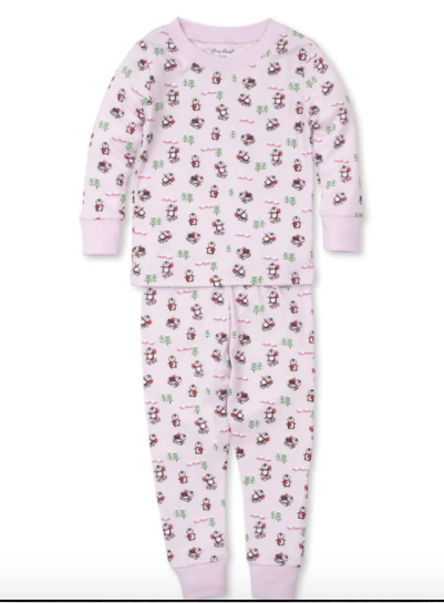 Kissy Kissy Slippery Slopes Toddler Pajama Set - Pink Size 4