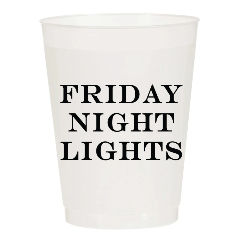 Sip Hip Hooray Friday Night Lights Reusable Cups - Set of 10