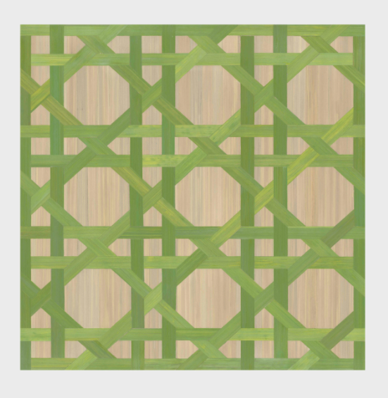 Hestia Versailles Table Mat Square Green Set of 4