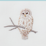 Henry Handwork Snowy Owl Hand Towel