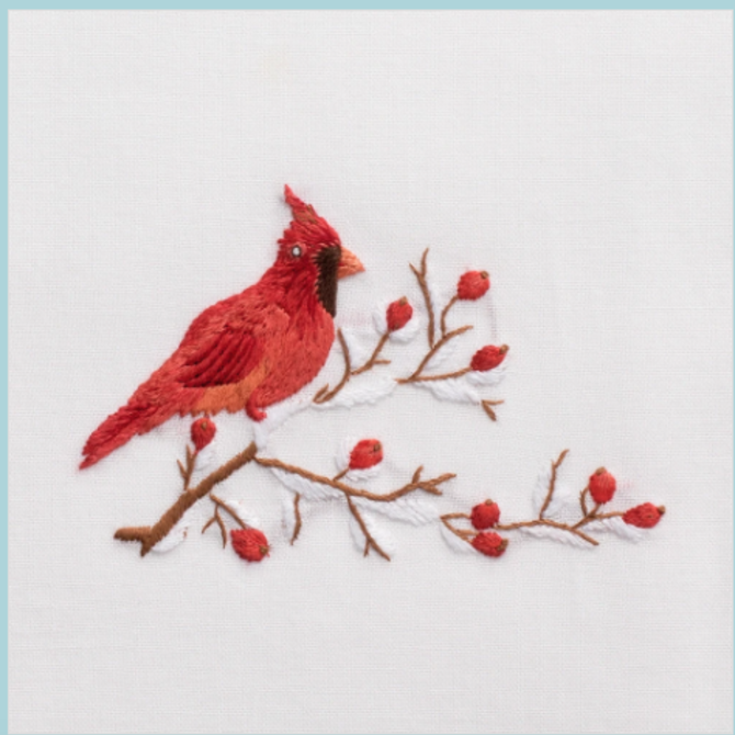 Henry Handwork Cardinal Hand Towel