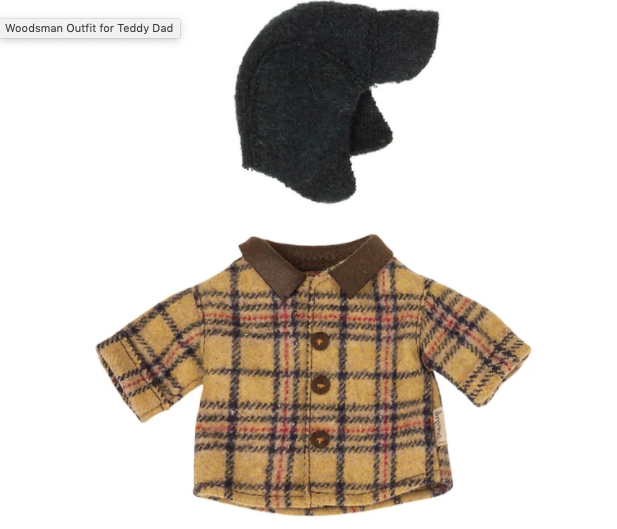 Maileg Woodsman Jacket & Hat for Teddy Dad