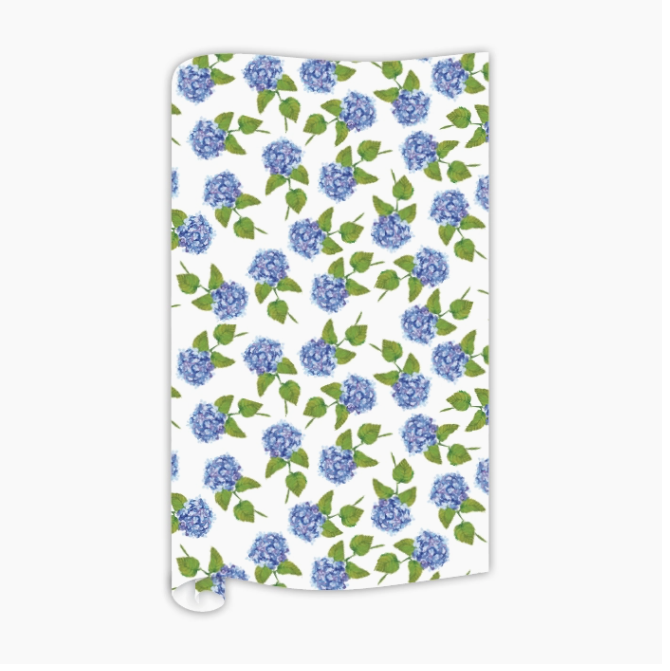 RoseanneBeck Collections Handpainted Hydrangea Pattern Wrapping Paper
