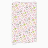 RoseanneBeck Collections Handpainted Baby Icons Wrapping Paper- Pink